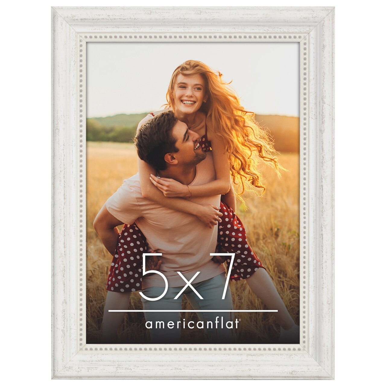 Americanflat Vintage Frames - Picture Frame with Beaded Accents - Antique Frames for Tabletop and Wall Display - Ornate Frame